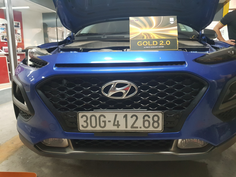 Độ đèn nâng cấp ánh sáng Nâng cấp bi led Titan Gold 2.0 cho xe Hyundai Kona